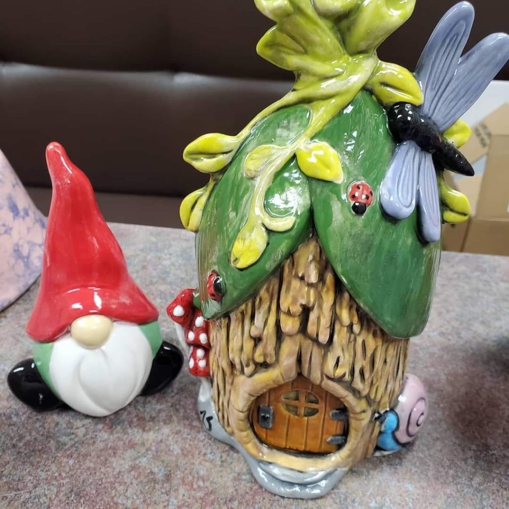 Gnome tree house with gnome